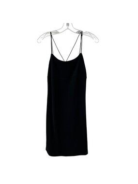 BYER TOO! Womens Black Sheath Dress Double Strap Size Large New
